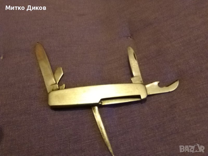 Джобно ножче от соца Сърп и чук 5 части рядко, снимка 1