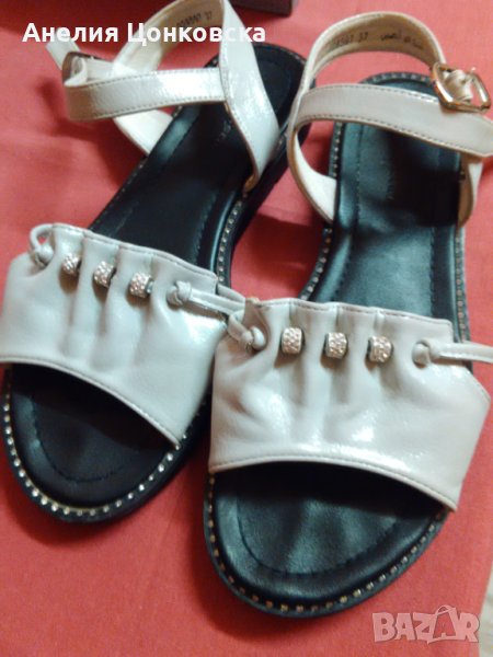 Сребристи сандали на "МАТ СТАР", снимка 1