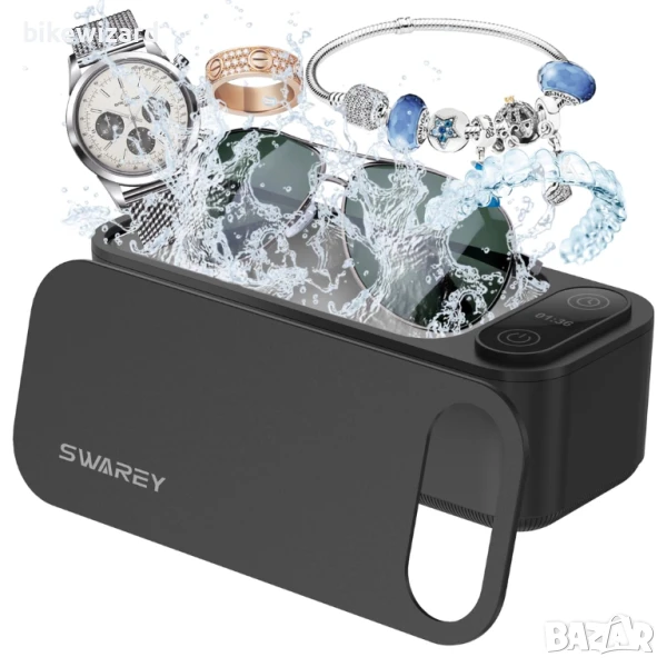 SWAREY 680ML Ултразвукова почистваща вана 45 000Hz с 5 времеви режима НОВА, снимка 1