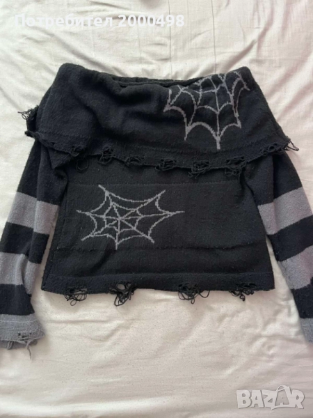 Shein gothic топ пуловер, снимка 1