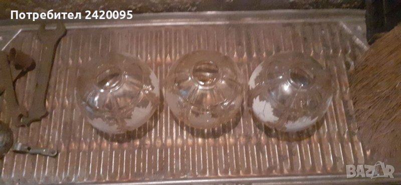 Стъклени чаши за полюлей-15, снимка 1