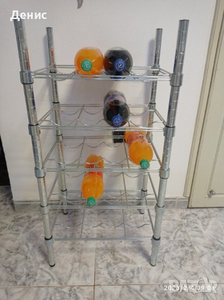 метален стилаж за бутилки 980, снимка 1
