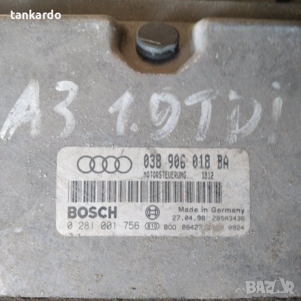 компютър Audi A3 8L 038906018BA  , 0281001756, снимка 1
