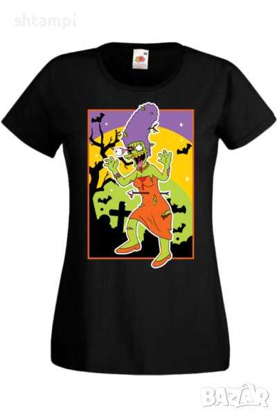 Дамска тениска The Simpsons Marge Simpson 01,Halloween,Хелоуин,Празник,Забавление,Изненада,Обичаи,, снимка 1
