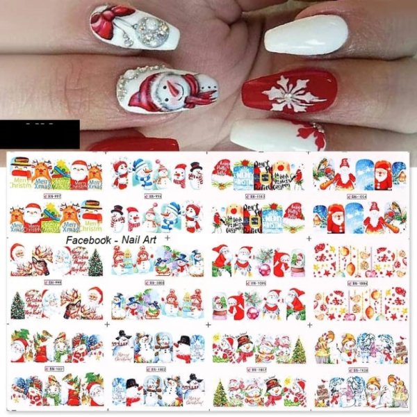 Коледни водни стикери № 32, снимка 1