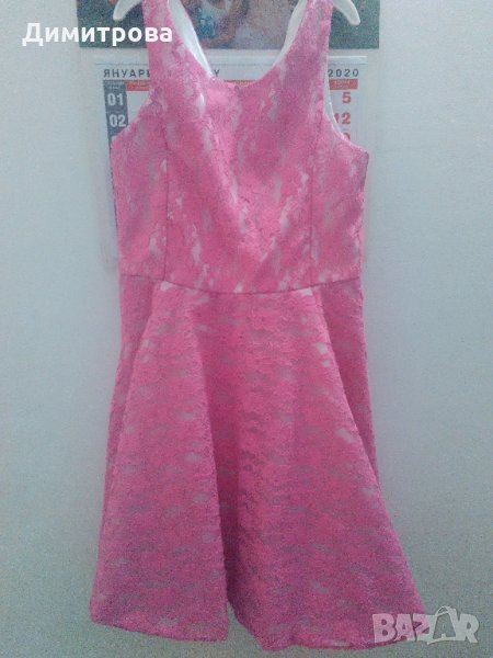 Рокля- 6 модела, розова, цикламена, сива, пепел от рози, черна, със Смърфиета, червена, снимка 1