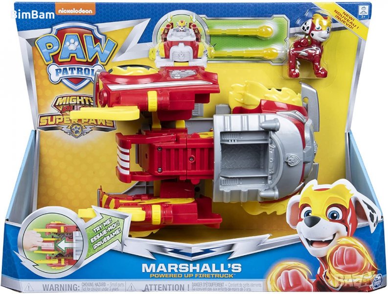Paw Patrol Marshall's Powered Up Firetruck / Пес Патрул - Маршал, снимка 1