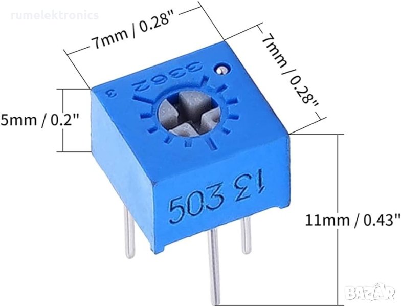Тример потенциометър 5K, снимка 1