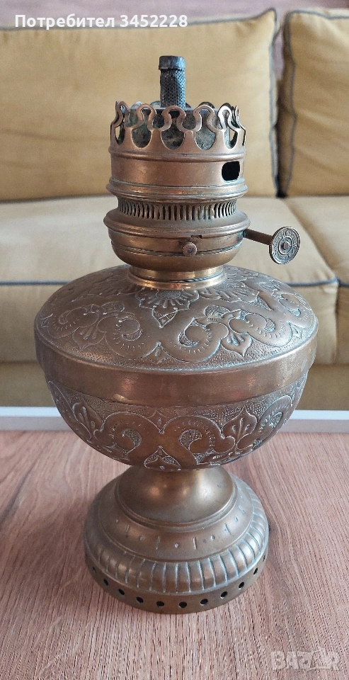 лампа газена месинг за колекционери , снимка 1