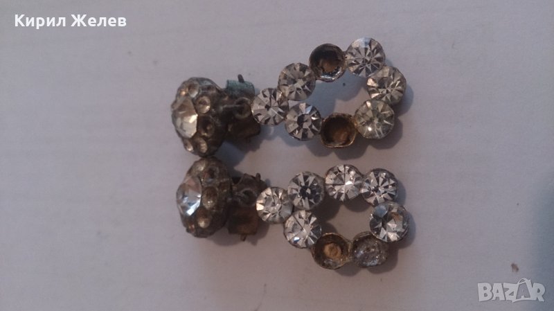 Старинни обеци с полу-скъпоценни камъни -75621, снимка 1