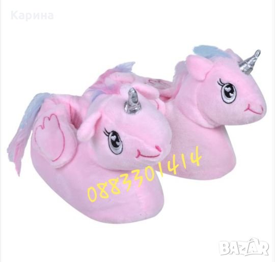 Детски пантофи еднорог , снимка 1