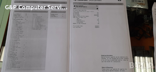 Продавам: HP LaserJet 2420dn Printer работещ - за нова касета !!!, снимка 8 - Принтери, копири, скенери - 53451498