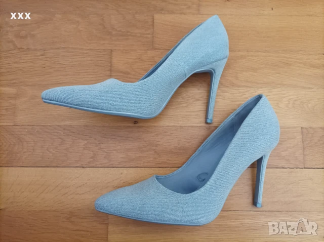 Bershka деним обувки, снимка 8 - Дамски обувки на ток - 51300359