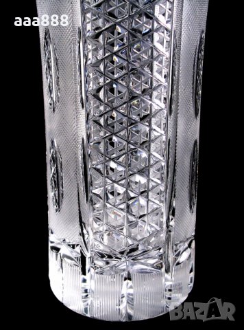 Ваза чешки кристал 16 см, снимка 8 - Вази - 32236242