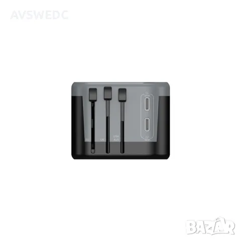 Универсален адаптер за пътуване JELLICO S3 3.4A Max 2400W, снимка 3 - Оригинални зарядни - 48470107