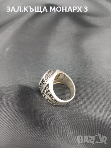 Сребърен пръстен, снимка 4 - Пръстени - 43304426