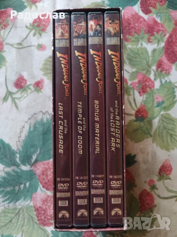 Indiana Jones комплект от 4 ДВД диска Индиана Джоунс , снимка 2 - Приключенски - 50661628