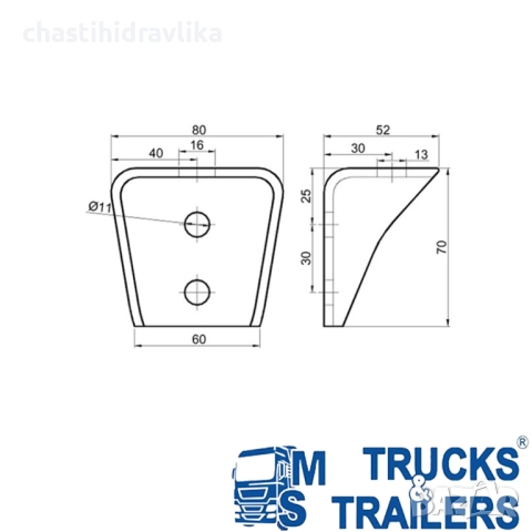 Монтажна планка поцинкована 45163200, снимка 3 - Части - 52330291