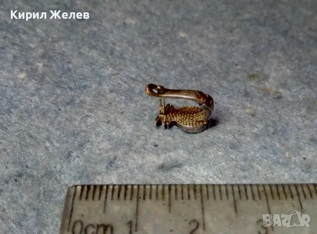 ФИГУРАЛНА ЕМАЙЛИРАНА СРЕБЪРНА ОБЕЦА АНАНАС СРЕБРО 925 ФИНА МАЙСТОРСКА АРТ ИЗРАБОТКА 48206, снимка 3 - Обеци - 49148803