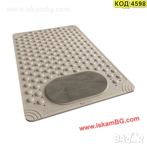 Противохлъзгаща подложка за баня с масажор – цвят капучино - КОД 4598, снимка 9 - Други стоки за дома - 51965930