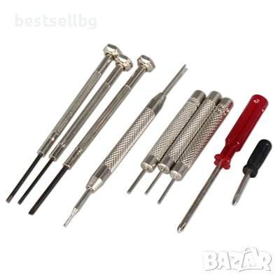 Професионален комплект 16бр часовникарски инструменти пинсета отвертки, снимка 3 - Отвертки - 40755475