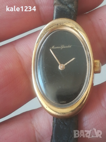 Швейцарски часовник Maurice Guerdat. Gold plated. Vintage watch 1970. Swiss made. Дизайнерски