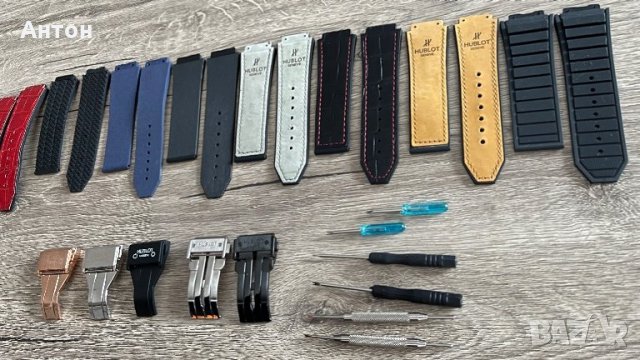 Продавам нови HUBLOT каишки от висококачествен каучук' и закопчаване (пеперуда)  Каишка силиконова , снимка 4 - Мъжки - 34807109