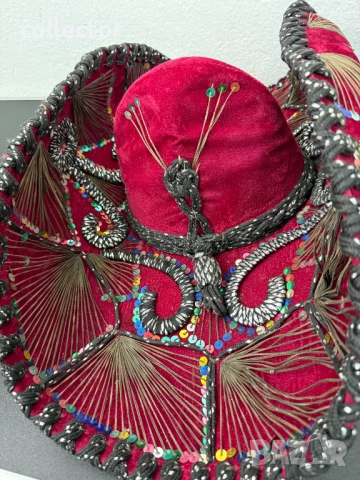 Богато украсено мексиканско сомбреро. №7666, снимка 5 - Други - 52582795