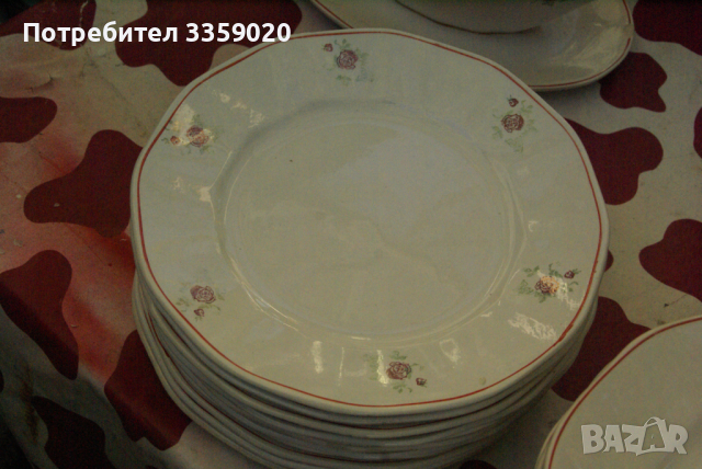 продавам старинен комплект чиний със супник , снимка 2 - Антикварни и старинни предмети - 36516458