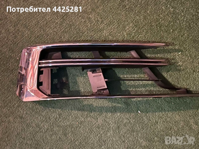 решетка дясна предна броня Audi A8 d5 мод 2017-2021 г. #027S. 4N0807680