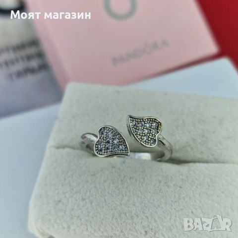 Пръстен „Twin Hearts“ ❤️❤️