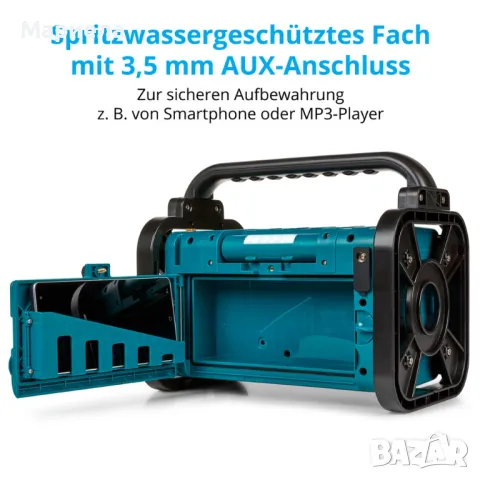 Работно Радио с Bluetooth и Акумулаторна Батерия 2000mAh / Безкабелно Работно Радио 5W, снимка 7 - Други - 48875108