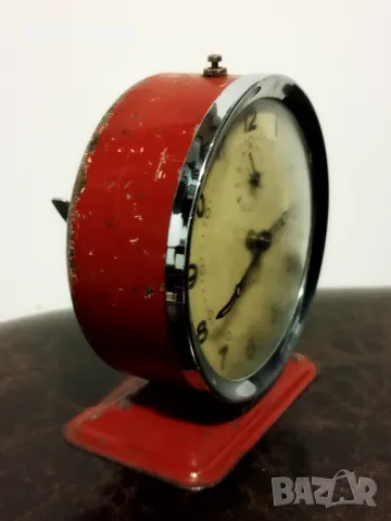 Стар механичен будилник, настолен часовник, снимка 6 - Колекции - 49317769