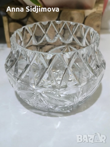 Фруктиера и бонбониера кристал Сливен , снимка 6 - Други - 52858770