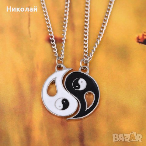 2 Колиета в 1 - Ин и Ян , Колие , Двойно колие Ин Ян , добро и зло, снимка 3 - Други - 28176272