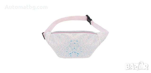 Детска чанта за талия с холографски блясък 