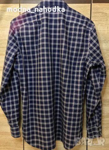 Мъжка карирана риза BANANA REPUBLIC, размер M, снимка 3 - Ризи - 34947237