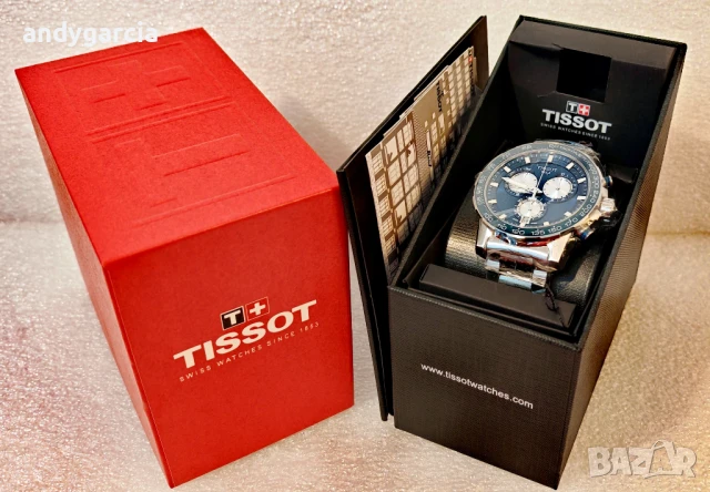 TISSOT SUPERSPORT CHRONO T125.617.11.041.00 часовник кутия 100% оригинал справка SN , снимка 2 - Мъжки - 51082858