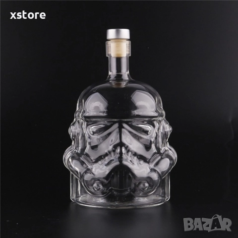 Стъклена бутилка шише Star Wars Stormtrooper - Стар уорс Артикул, снимка 2 - Други стоки за дома - 52793219