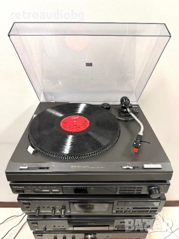 🔊Ретро аудио система - сет TECHNICS - усилвател, сд, триглав дек, тунер, грамофон🔈 , снимка 4 - Аудиосистеми - 53462066