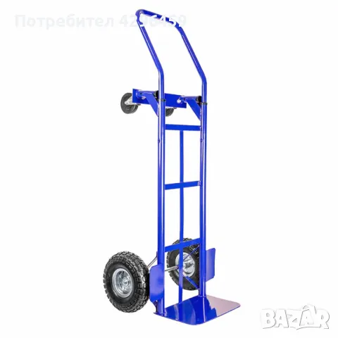 Количка за товари до 200 кг, 3в1, 4 колела, двупозиционна (U10505), снимка 2 - Друго търговско оборудване - 47931402