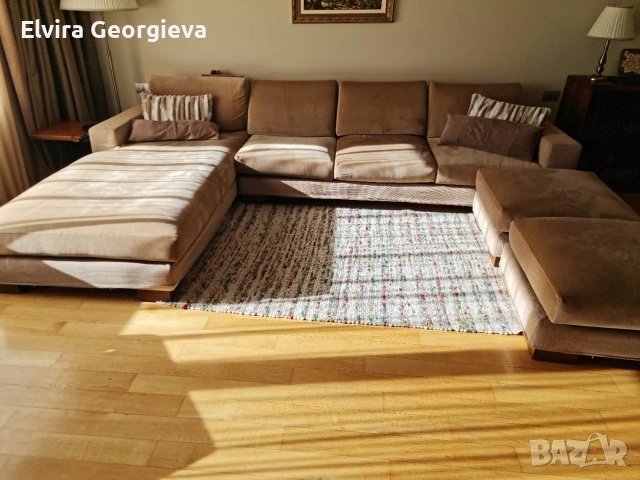 Диван с две лежанки, снимка 3 - Дивани и мека мебел - 52674990