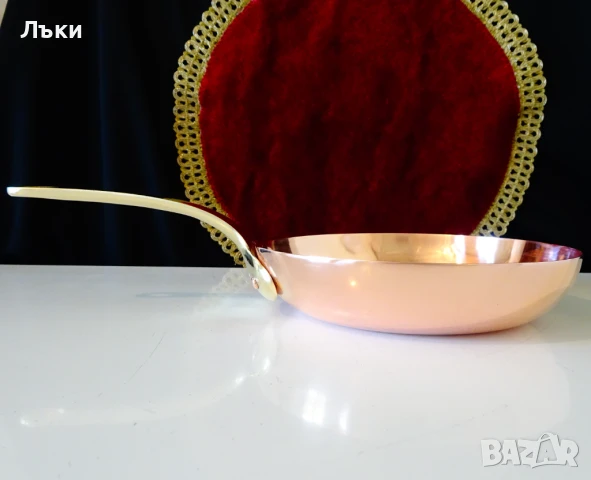 Меден тиган,чиста червена мед 500 гр. , снимка 7 - Антикварни и старинни предмети - 50449754