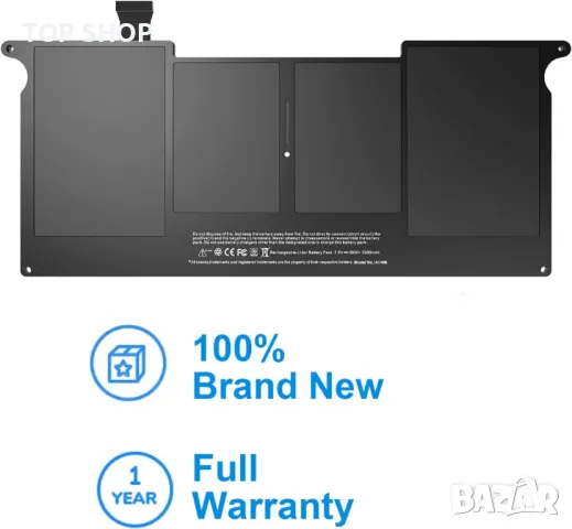 Батерия HASESS A1465 за MacBook Air 11 инча A1370 A1406 A1465 A1495, снимка 2 - Батерии за лаптопи - 49522749