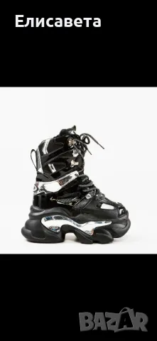 Дамски модерни боти на платформа , снимка 5 - Дамски боти - 47891559