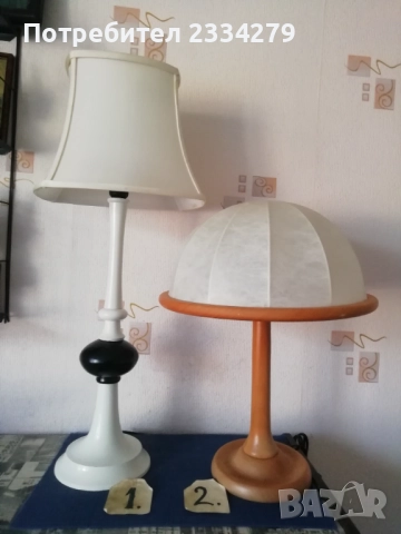 Стари настолни лампи. , снимка 3 - Настолни лампи - 52079671