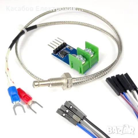 Модул MAX6675 с термодвойка тип K до 800°C SPI, снимка 2 - Друга електроника - 48949231