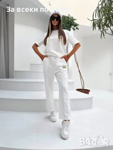 Louis Vuitton Дамски Спортен Комплект Тениска И Долнище🔝Дамски Спортен Екип Луис Витон Код A594, снимка 6 - Спортни екипи - 50370828