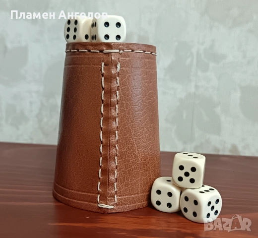 Комплект за барбут със пет броя зарчета, снимка 5 - Други игри - 53516608