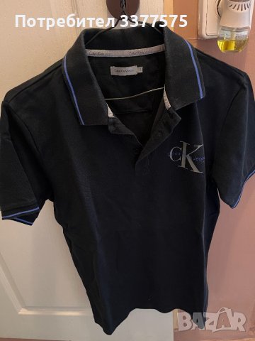 Calvin Klein Jeans тениска с поло яка, снимка 5 - Тениски - 44000468